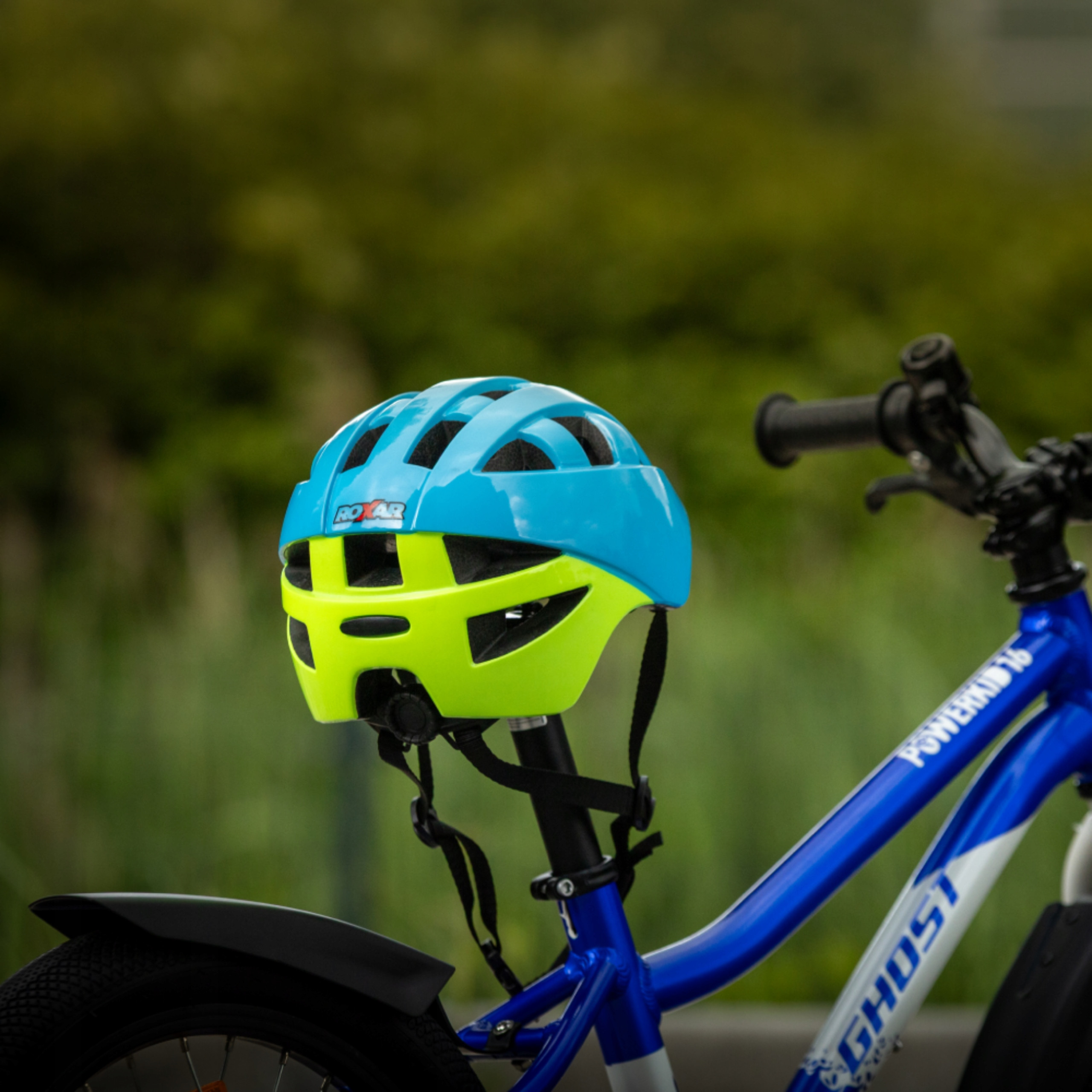 Kask rowerowy dziecięcy ROXAR KID niebieski S 48-52 cm
