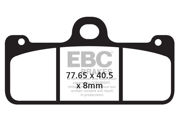 Klocki hamulcowe EBC EPFA218/2HH Extreme Pro (kpl. na 1 tarcze)