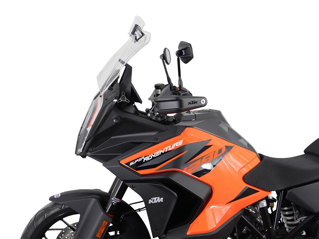 Szyba motocyklowa MRA KTM SUPERADVENTURE 1290 /S /R 2021-, forma VTM, bezbarwna