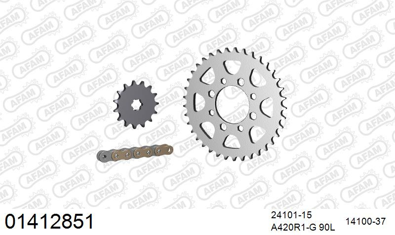 Zestaw napędowy AFAM do SUZUKI DR-Z 110 K3,K4,K5