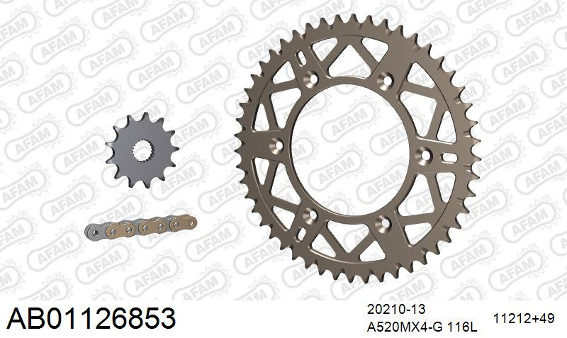Zestaw napędowy AFAM do HONDA CRF 250 R B,B,C,C,D,E,F,F,G,G,H