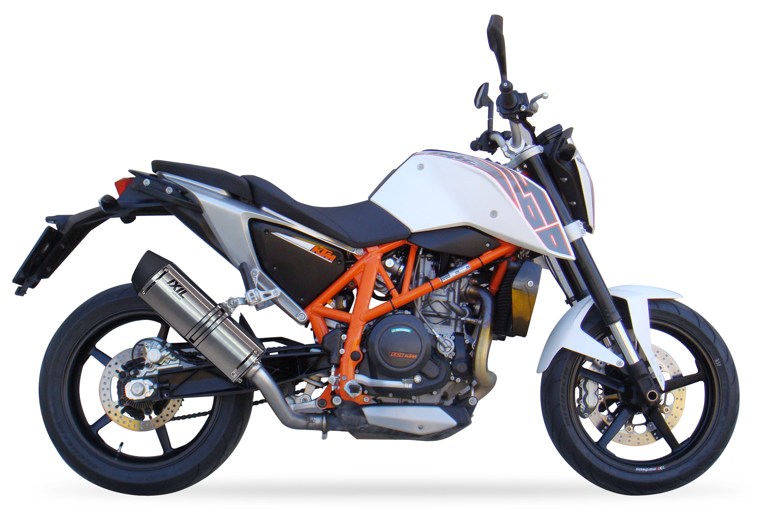 Tłumik IXIL KTM DUKE 690 (KMT690) 12-16 (KTM 690 DUKE) typ SOVE (waga: 3000g, długość: 423 mm., materiał: Inox AISI304, kolor: B