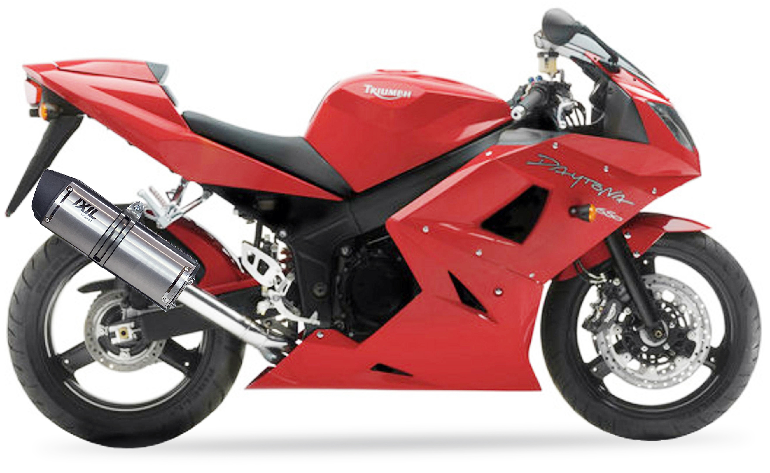 Tłumik IXIL TRIUMPH DAYTONA 650 05 typ SOVE (waga: 3000g, długość: 423 mm., materiał: Inox AISI304, kolor: Black painted) BOLT O