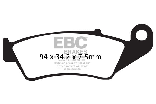 EBC Brakes Klocki hamulcowe EBC FA185R (kpl. na 1 tarcze) (odpowiednik PROX 37.103202)