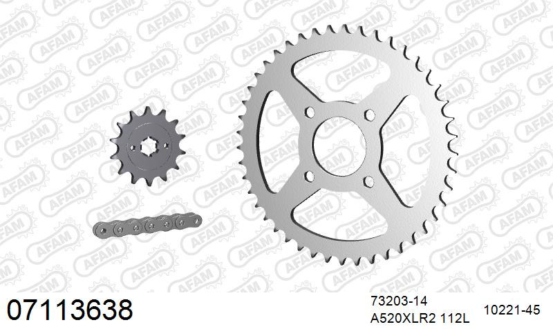 Zestaw napędowy AFAM do KTM 125 Duke, 125 Duke ABS