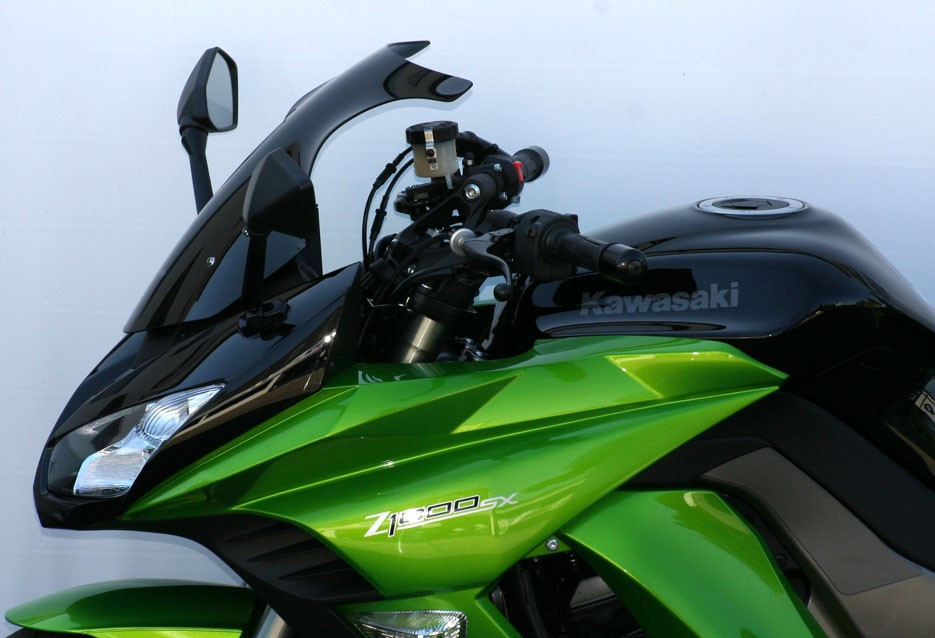 Szyba motocyklowa MRA KAWASAKI Z 1000 SX ZXT00G/ZXT00L/ZXT00M 2011-2016, forma OM, czarna