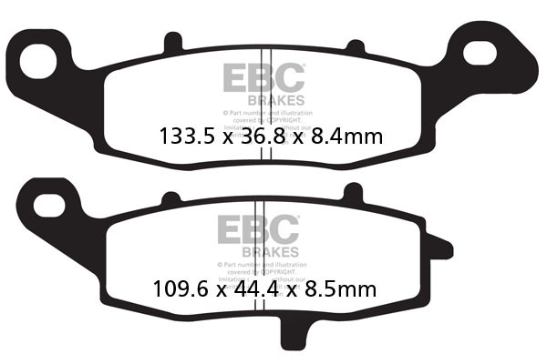 EBC Brakes Klocki hamulcowe EBC FA229HH wzmacniane (kpl. na 1 tarcze)