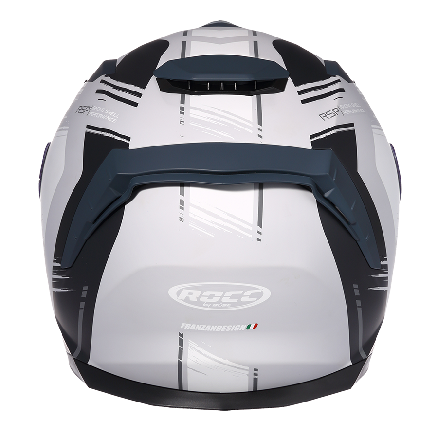 Kask motocyklowy ROCC 342 czarno-szary