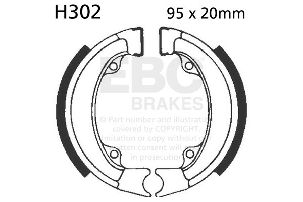 EBC Brakes Szczęki hamulcowe EBC H302 (1 kpl.)