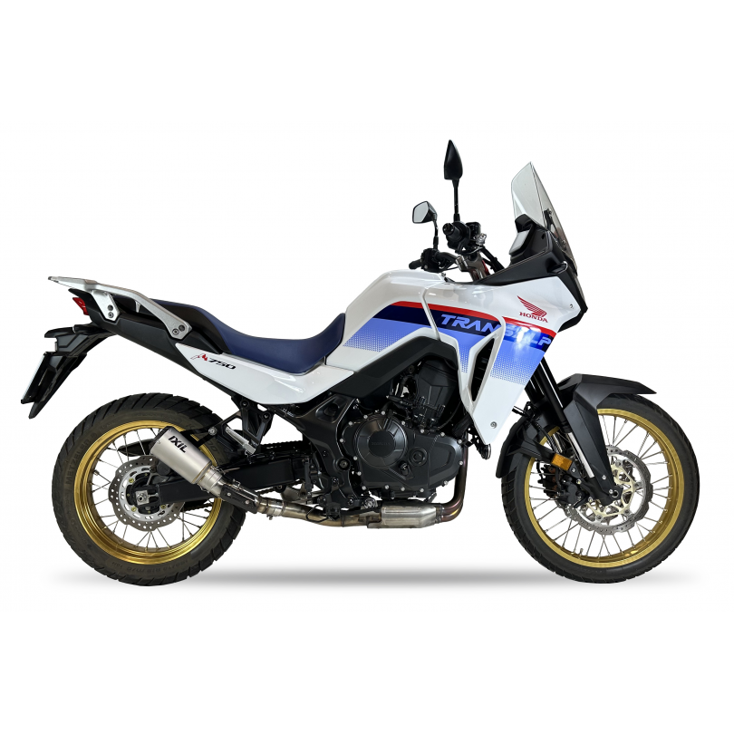 Tłumik IXIL HONDA XL 750 TRANSALP 2023 (RD16) typ RC (waga: 800g, długość: 230 mm., materiał: Inox AISI304, kolor: Bright resin)