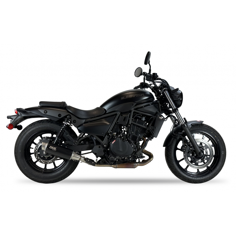 Tłumik IXIL KAWASAKI ELIMINATOR 500 2024 (EL450A) typ RC3B SLIP ON - SPORT XTREM BLACK
