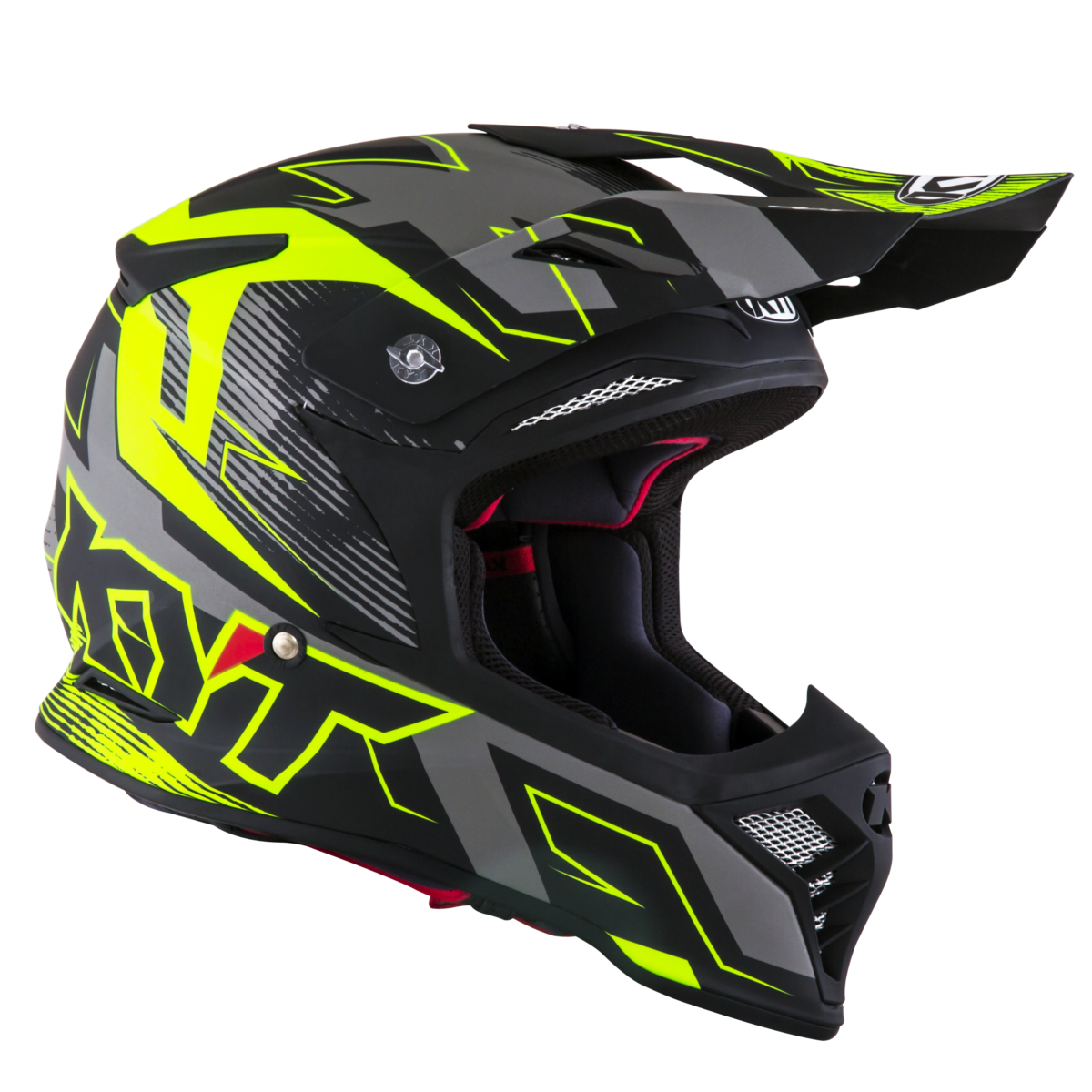 Kask Motocyklowy KYT SKYHAWK DIGGER matowy czarny/żółty
