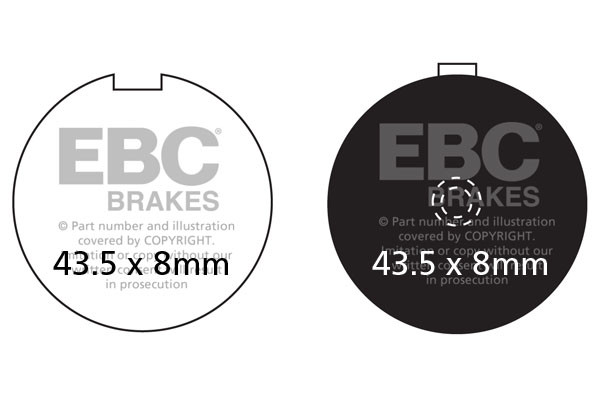 EBC Brakes Klocki hamulcowe EBC FA056 (kpl. na 1 tarcze)