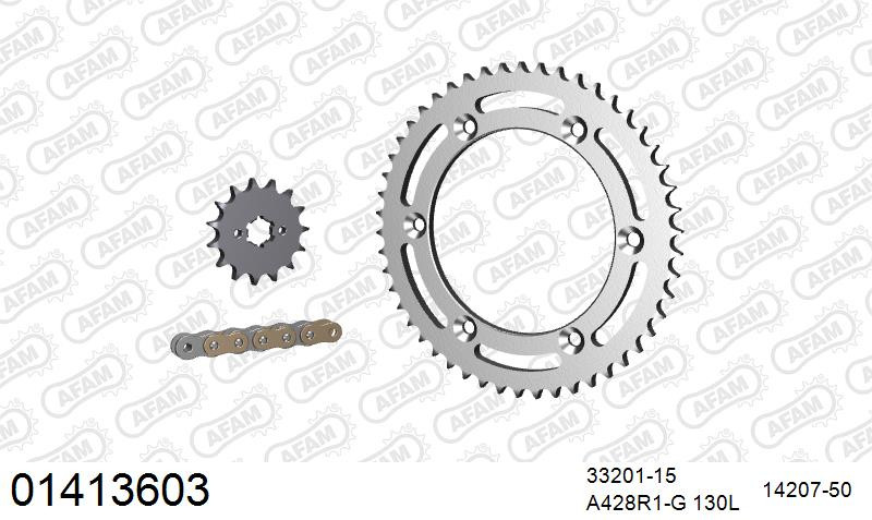 Zestaw napędowy AFAM do SUZUKI TS 125 R