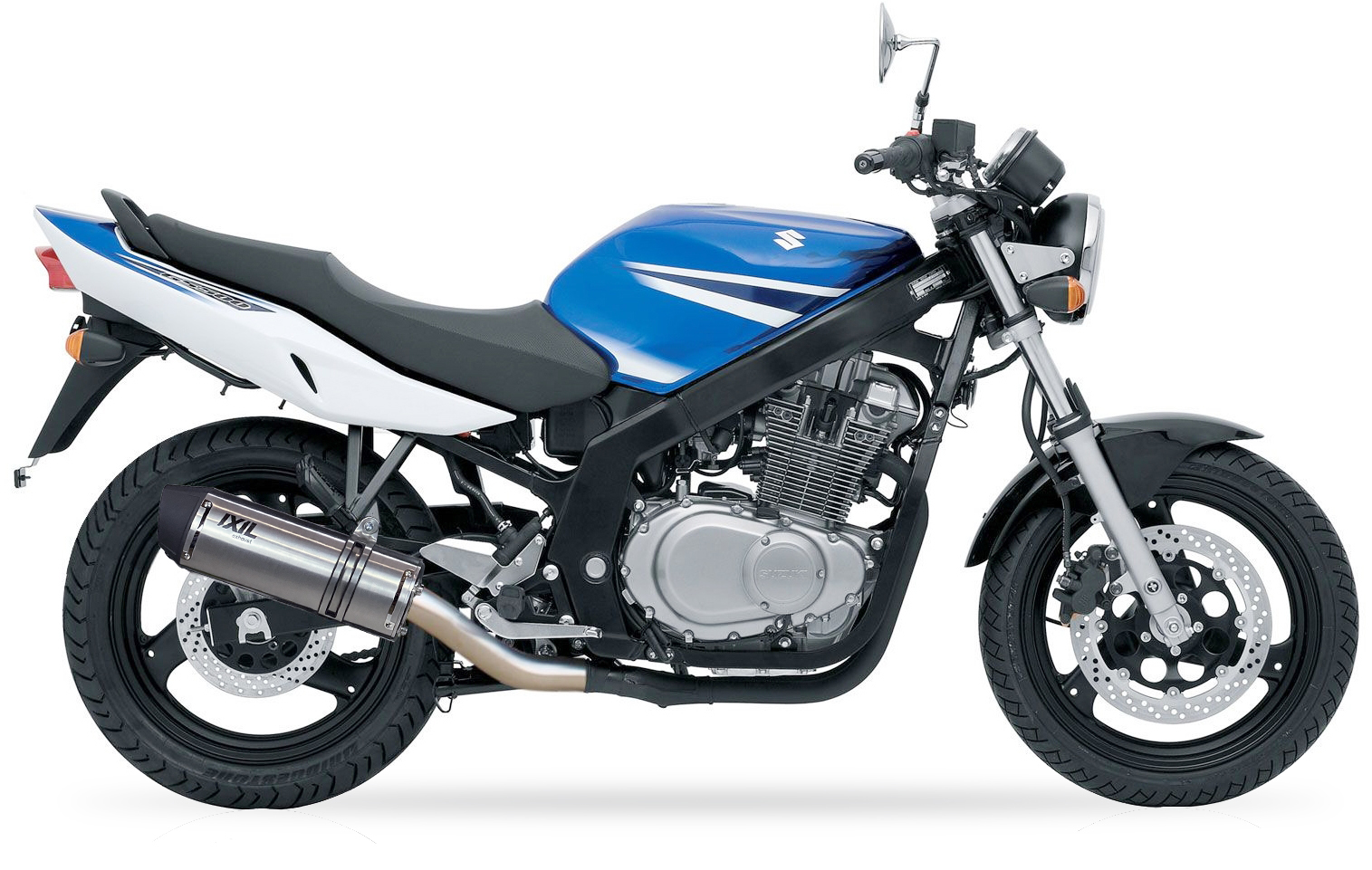 Tłumik IXIL SUZUKI GS 500 F 04-10 (WVBK) typ SOVE (waga: 3000g, długość: 423 mm., materiał: Inox AISI304, kolor: Black painted)