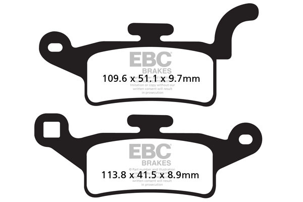 EBC Brakes Klocki hamulcowe EBC SFAC492 skuterowe karbonowe (kpl. na 1 tarcze)