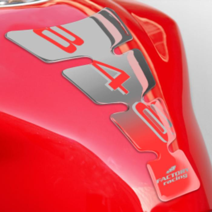 ONEDESIGN Tankpad Spirit shape logo 848 srebrny/transparentny