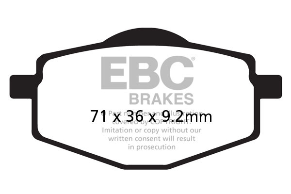 EBC Brakes Klocki hamulcowe EBC FA101R (kpl. na 1 tarcze)