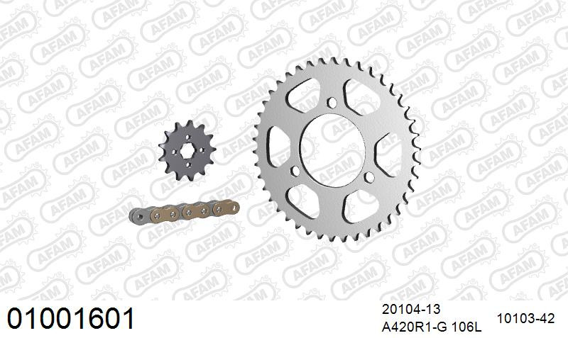 Zestaw napędowy AFAM do HONDA MT 50 S A,B,C,D,E,F,G,H,J,K,L,M,N,P