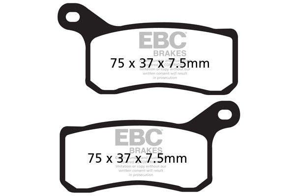 EBC Brakes Klocki hamulcowe EBC FA462R (kpl. na 1 tarcze) (odpowiednik PROX 37.217102)