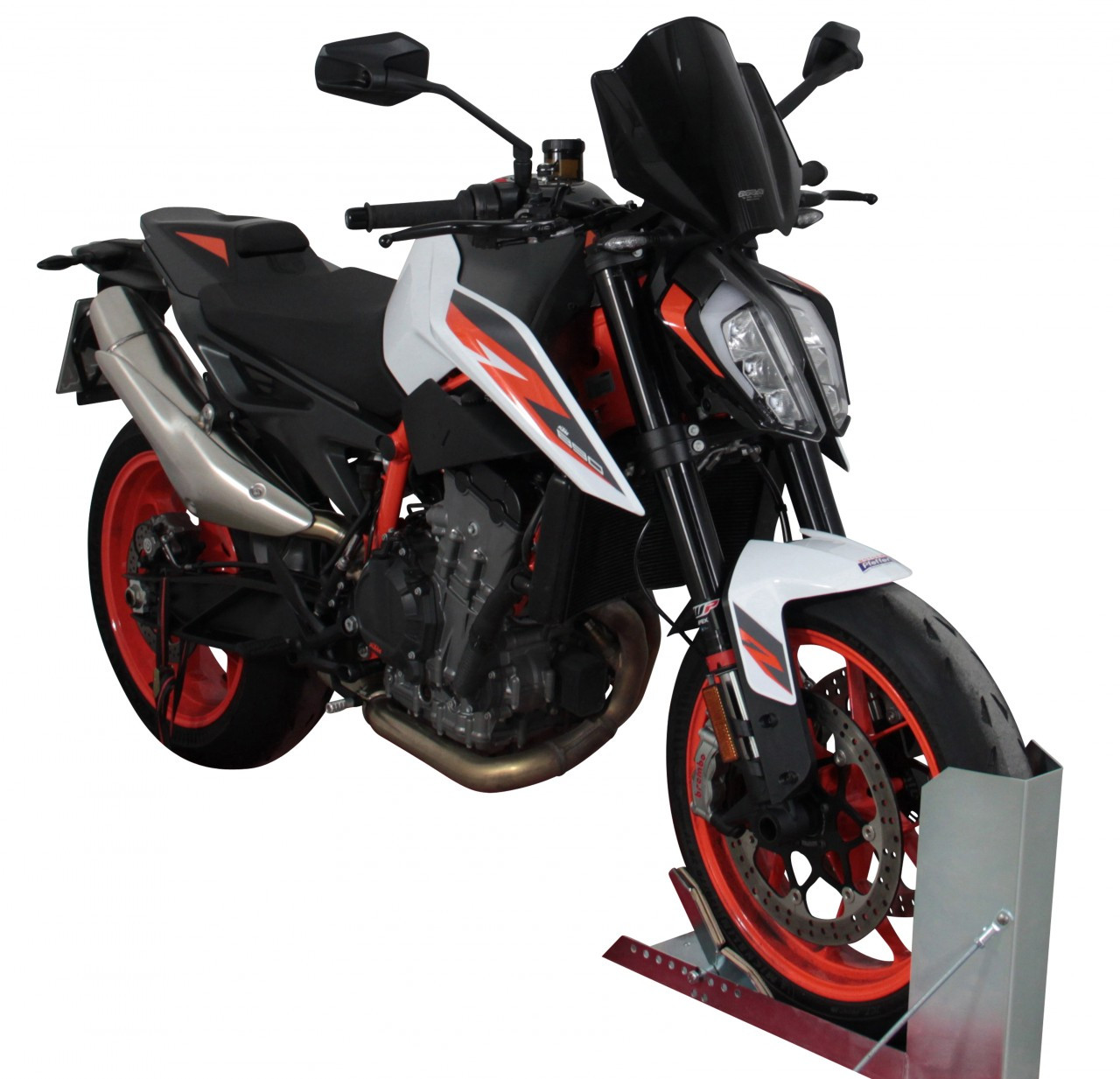 Szyba motocyklowa MRA KTM DUKE 890 R 2019-, forma NRM, czarna