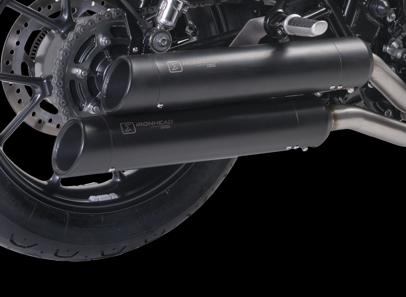 IRONHEAD END CAPS typ CAP (długość: Ø 88 mm., materiał: Inox AISI304, kolor: Black painted) SLASHED END CAP (BLACK)