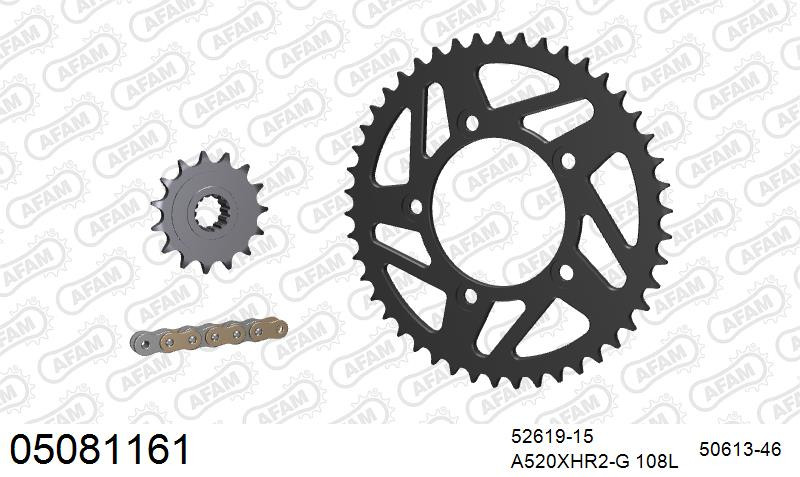 Zestaw napędowy AFAM do DUCATI 821 Monster, 821 Monster Dark, 821 Monster Stealth, 821 Monster Stripe