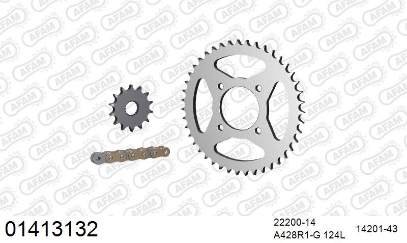 Zestaw napędowy AFAM do SUZUKI GS 125 ES X,Y
