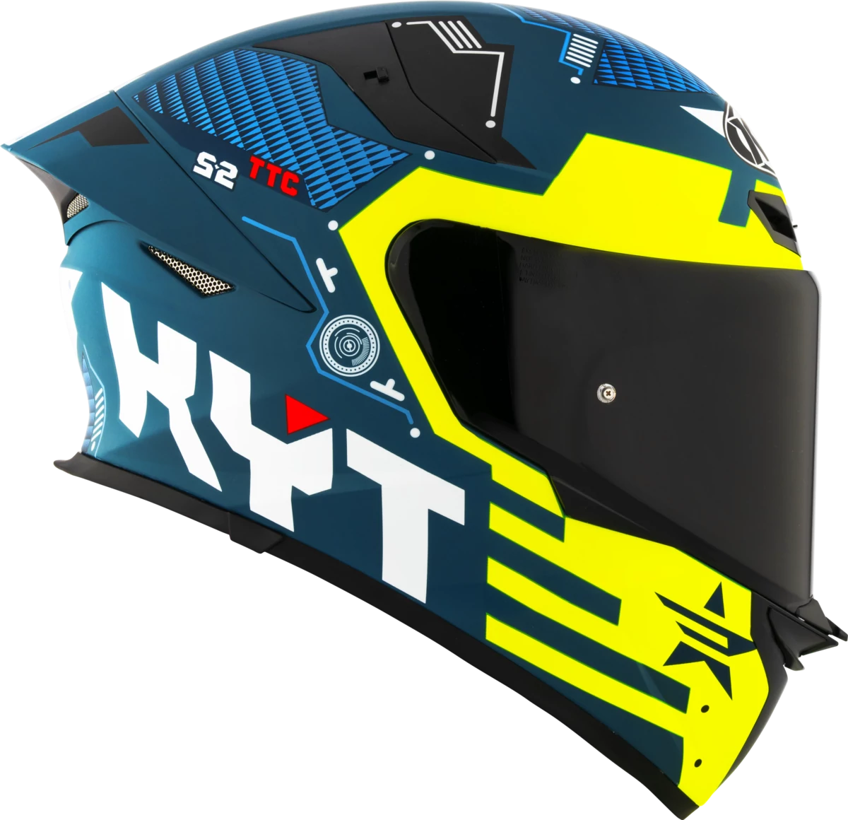 Kask motocyklowy KYT TT-REVO FUSELAGE MATT Żółty