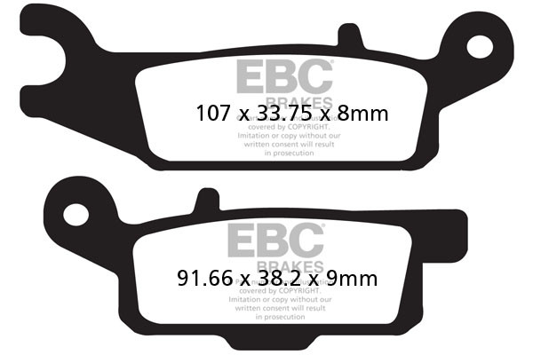EBC Brakes Klocki hamulcowe EBC FA446R (kpl. na 1 tarcze) (odpowiednik PROX 37.285102)