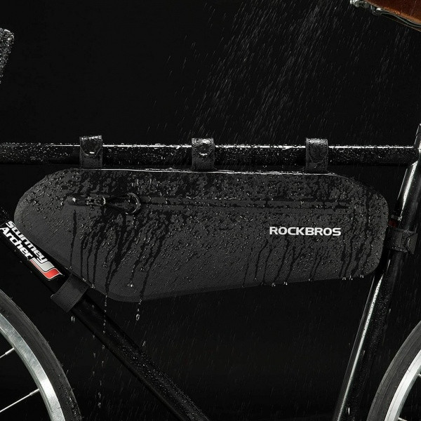 Torba, sakwa rowerowa pod ramę 4L ROCKBROS (AS-018) czarna, wodoodporna