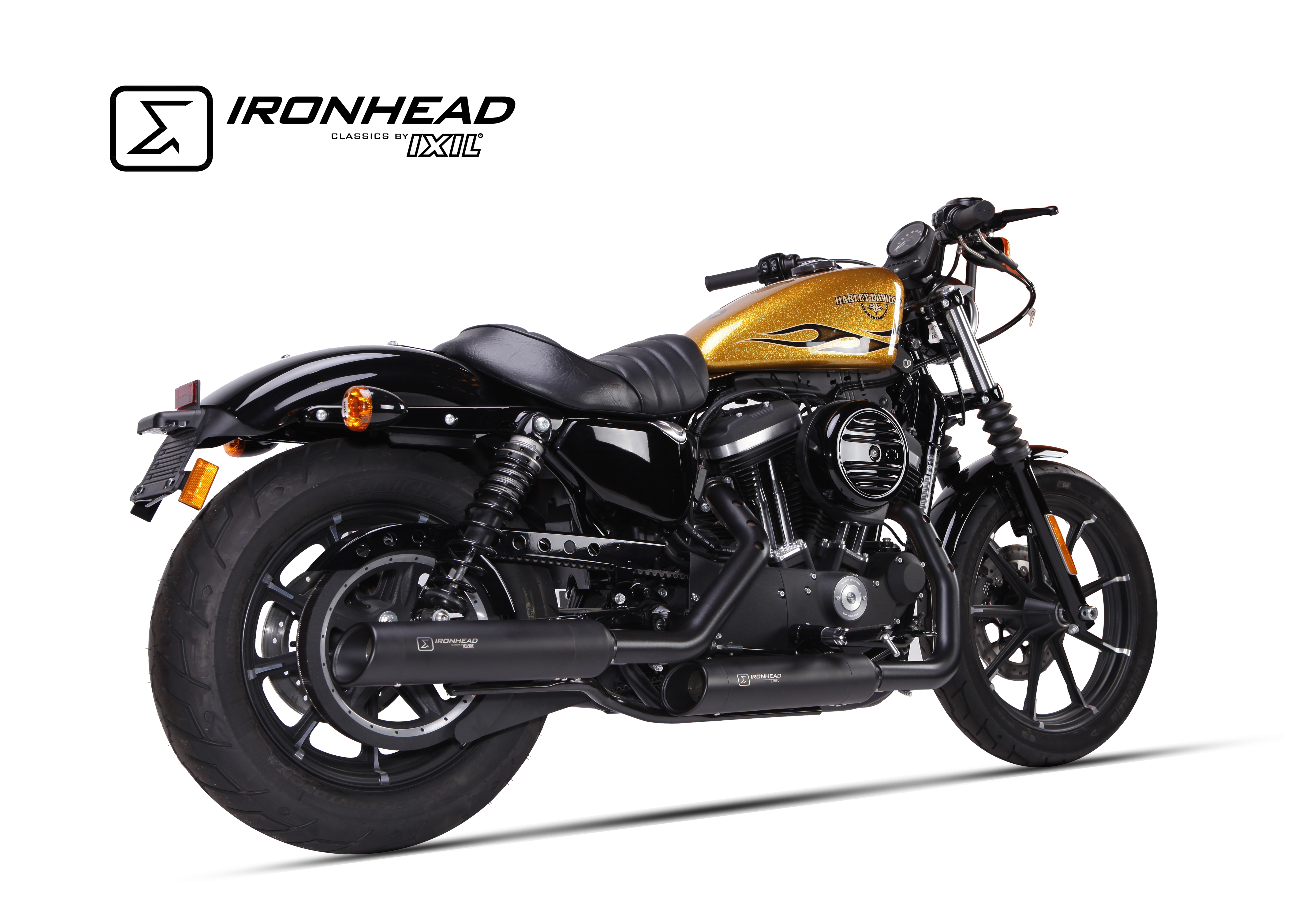 Tłumik IXIL H-D SPORTSTER XL 1200 2014-2016 typ HC1-3B (waga: 2500g, długość: 400 mm., materiał: Inox AISI304, kolor: Black pain