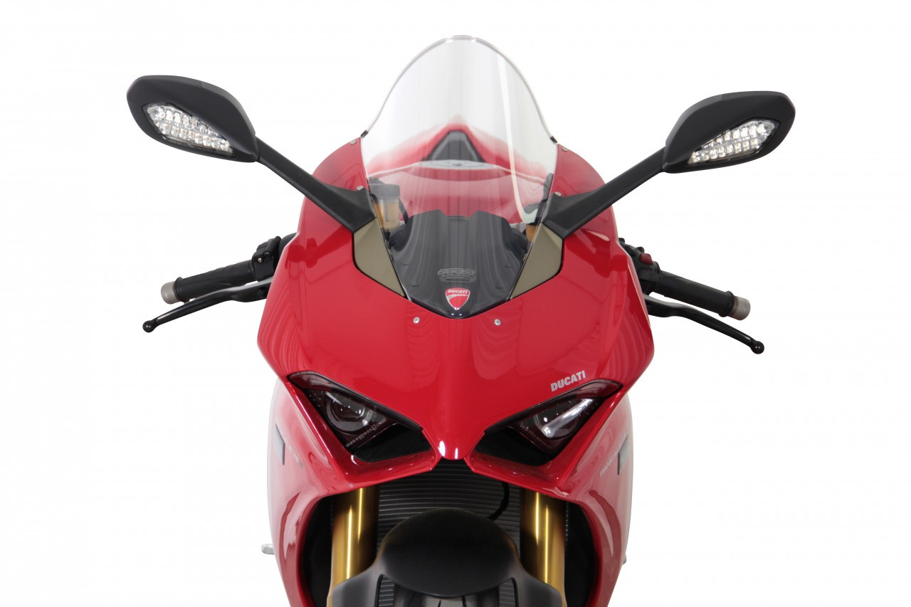 Szyba motocyklowa MRA DUCATI PANIGALE V2 2020-2024, forma R, bezbarwna