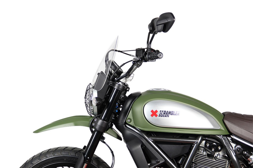 Szyba motocyklowa MRA DUCATI SCRAMBLER 800 K1 -2018, forma NT, przyciemniana