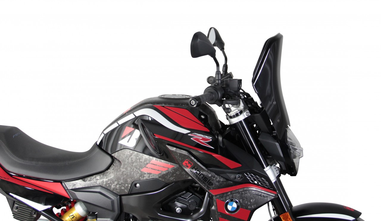 Szyba motocyklowa MRA BMW F 900 R 2020-, forma NTN, czarna
