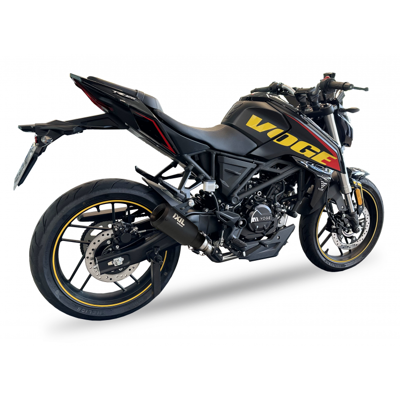 Tłumik IXIL VOGE 125 R (LX125-54) typ RB (waga: 900g, długość: 230 mm., materiał: Inox AISI304, kolor: Black painted) FULL SYSTE