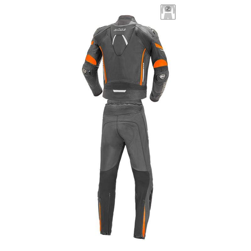 Kombinezon motocyklowy męski BUSE Imola czarno-pomarańczowy 102503