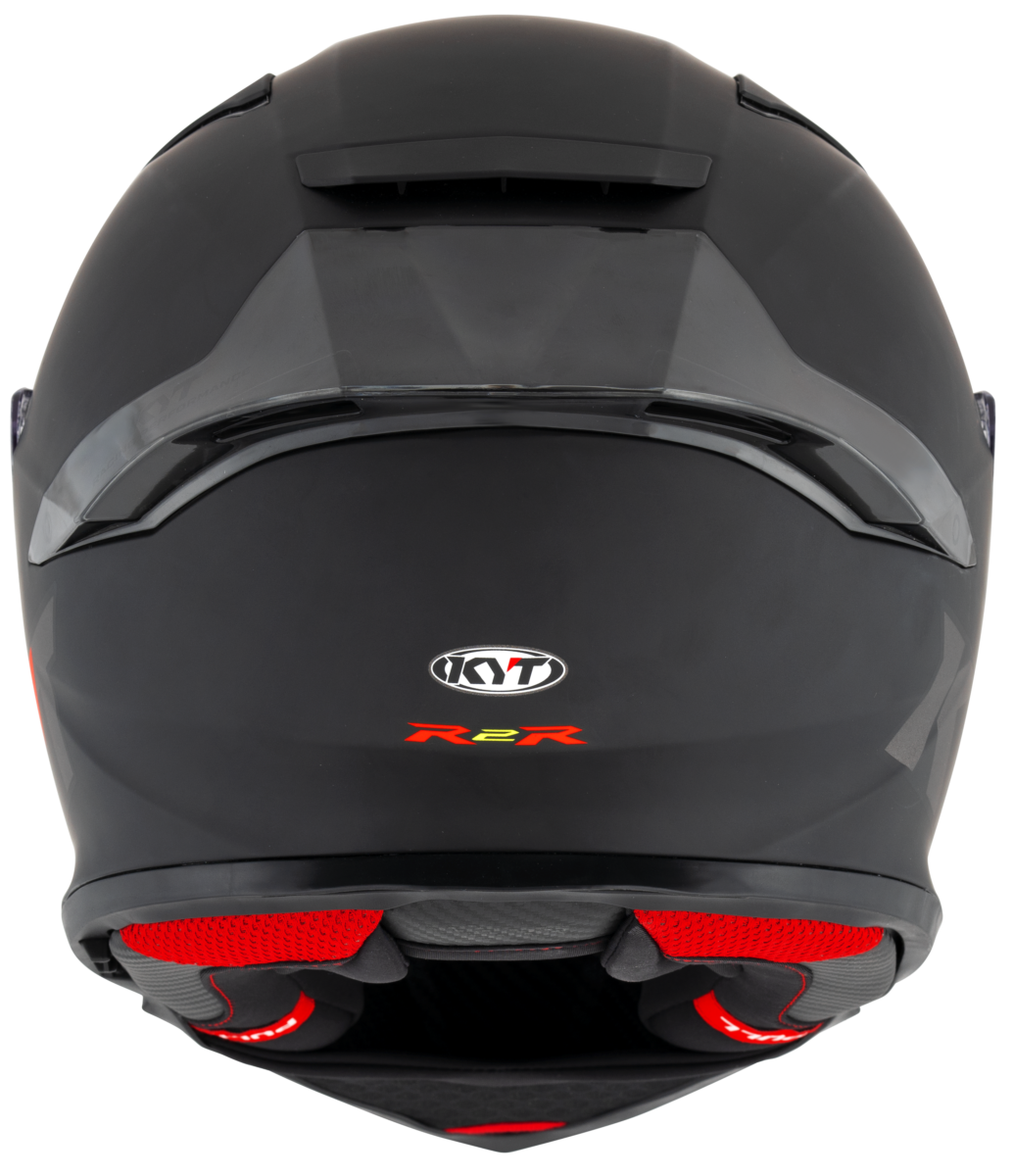 Kask Motocyklowy KYT R2R połysk matowy czarny ECE/ONU 22-06