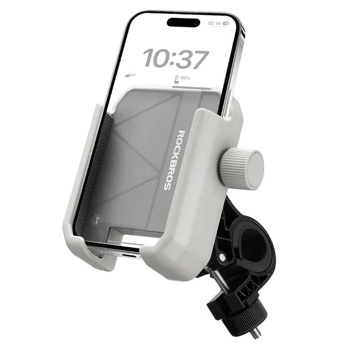 Uchwyt rowerowy na telefon, regulowany, szary (250021002) ROCKBROS