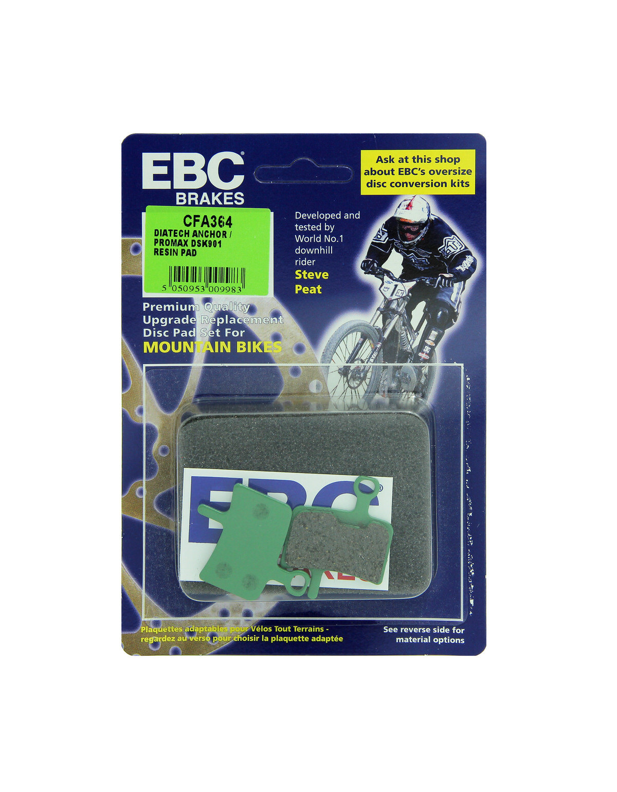 CFA364 - Klocki hamulcowe rowerowe (organiczne) EBC Brakes
