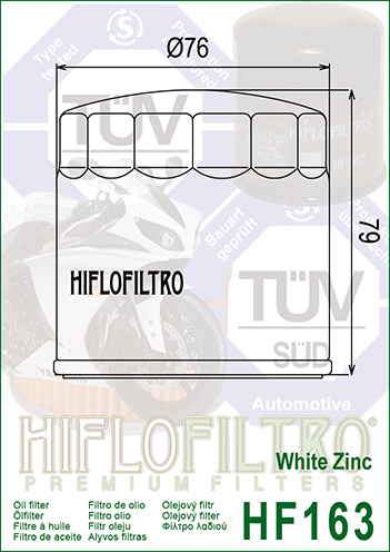 FILTR OLEJU HIFLO HF163 BMW K/R