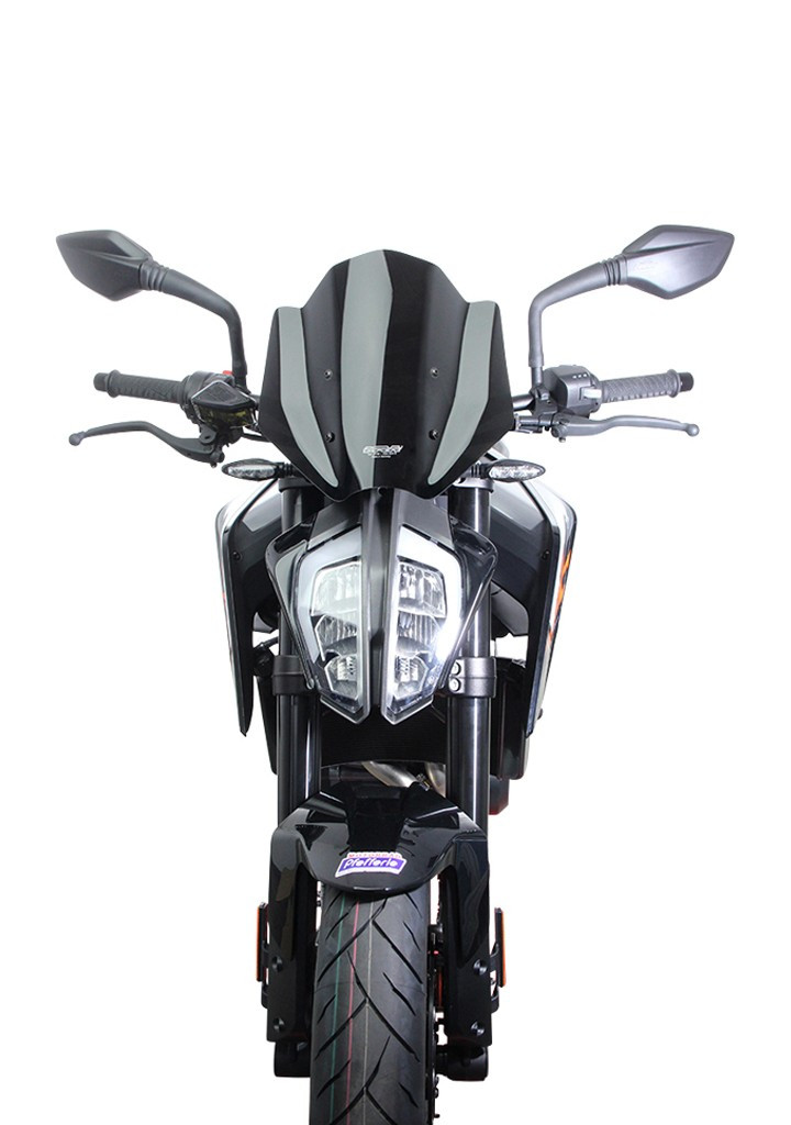 Szyba motocyklowa MRA KTM DUKE 790 2018-2023, forma NRM, czarna