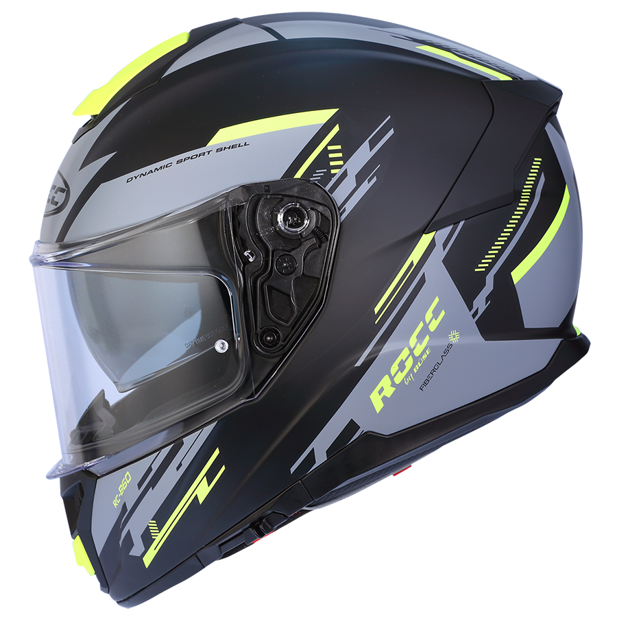 Kask motocyklowy ROCC 861 czarno-żółty