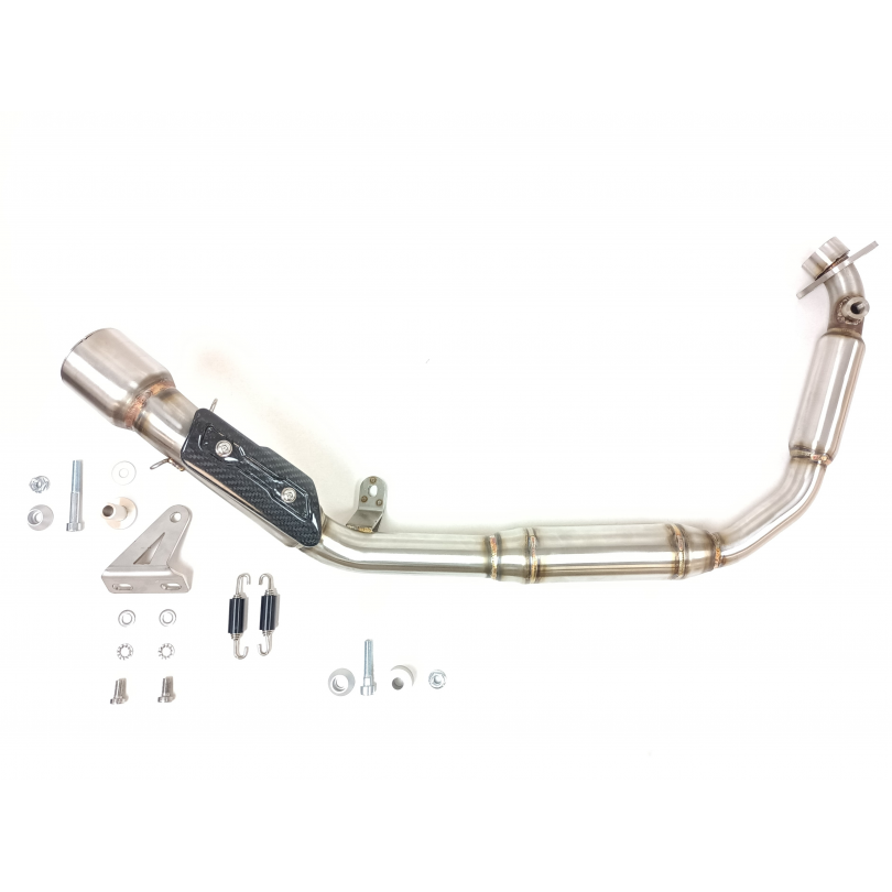 Tłumik IXIL VOGE 125 R (LX125-54) typ RB (waga: 900g, długość: 230 mm., materiał: Inox AISI304, kolor: Black painted) FULL SYSTE