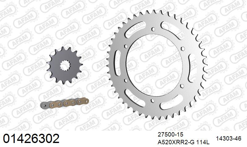 Zestaw napędowy AFAM do SUZUKI RGV 250 J,K,L