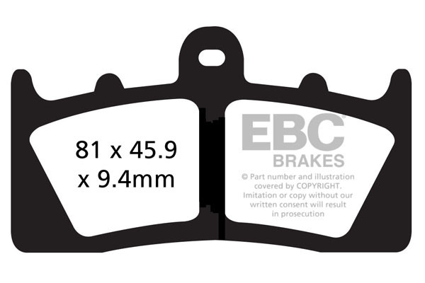 EBC Brakes Klocki hamulcowe EBC FA613HH wzmacniane (kpl. na 1 tarcze)