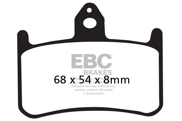 Klocki hamulcowe EBC EPFA187HH Extreme Pro (kpl. na 1 tarcze)
