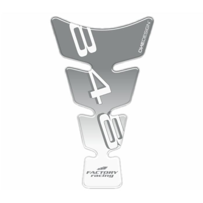 ONEDESIGN Tankpad Spirit shape logo 848 srebrny/transparentny