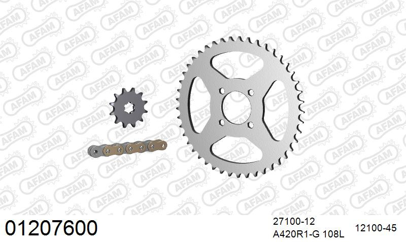 Zestaw napędowy AFAM do YAMAHA DT 80 MX