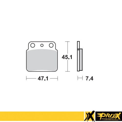 ProX Klocki Hamulcowe Tylne LT-Z400 '03-18 + LT-R450 '06-11 + KFX400 (odpowiednik EBC FA137) - BOX 10 szt